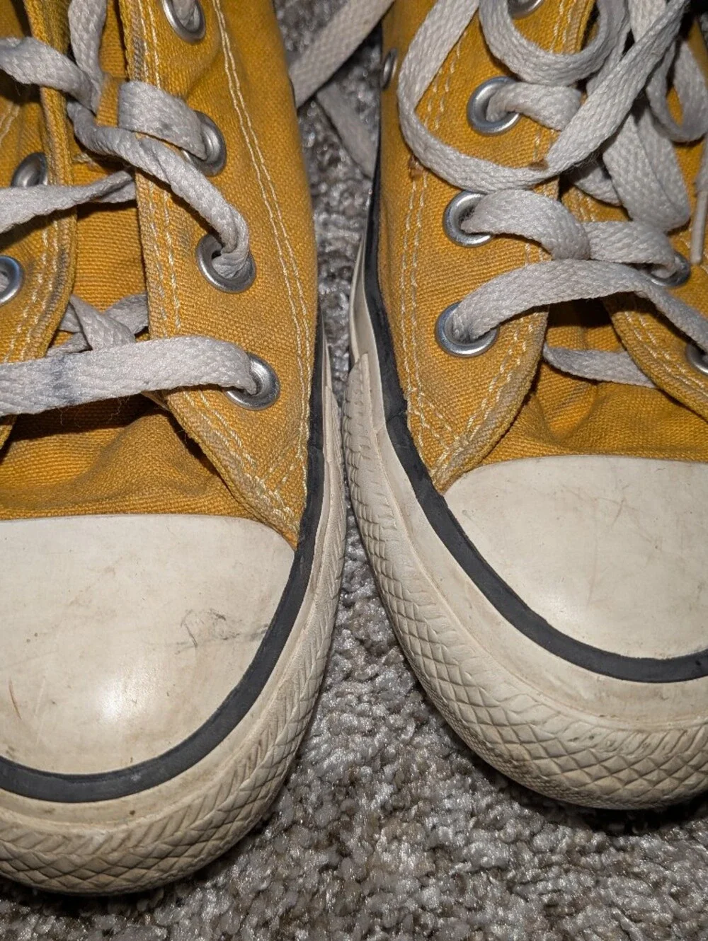 Converse Yellow High-Top All Star Sneakers